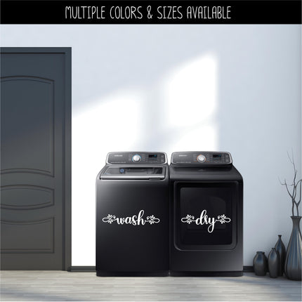 Teardrop Wash & Dry Vinyl Decal/Sticker Set