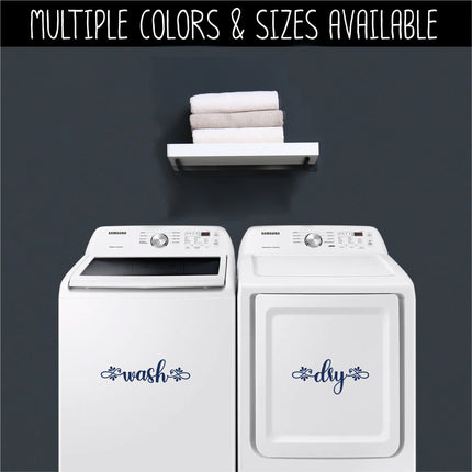 Teardrop Wash & Dry Vinyl Decal/Sticker Set