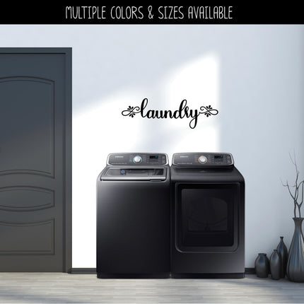 Teardrop Laundry Vinyl Decal/Sticker
