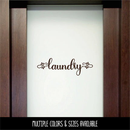 Teardrop Laundry Vinyl Decal/Sticker
