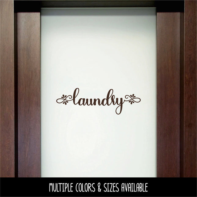 Teardrop Laundry Vinyl Decal/Sticker