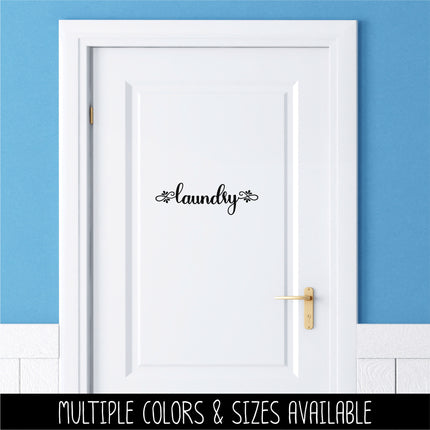 Teardrop Laundry Vinyl Decal/Sticker
