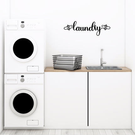 Teardrop Laundry Vinyl Decal/Sticker