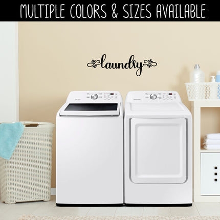 Teardrop Laundry Vinyl Decal/Sticker