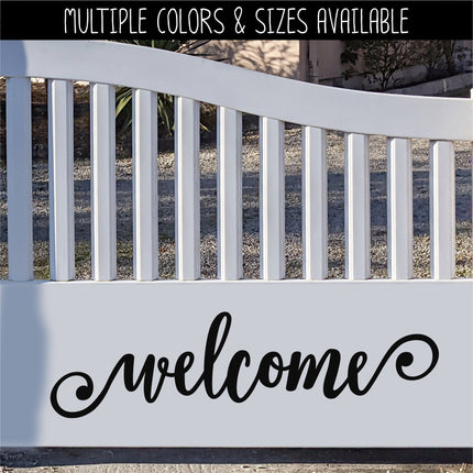 Welcome Vinyl Decal/Sticker