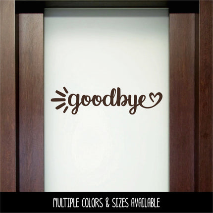 Goodbye Heart Sunrays Vinyl Decal/Sticker