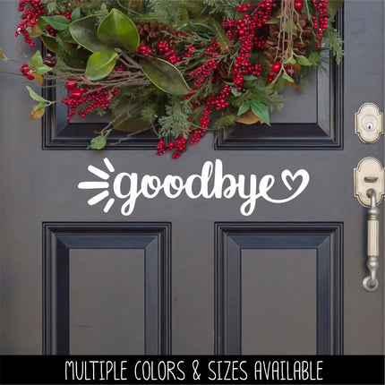 Goodbye Heart Sunrays Vinyl Decal/Sticker