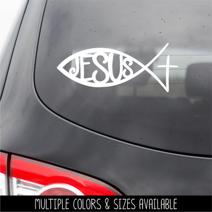 Jesus Fish Vinyl Decal/Sticker
