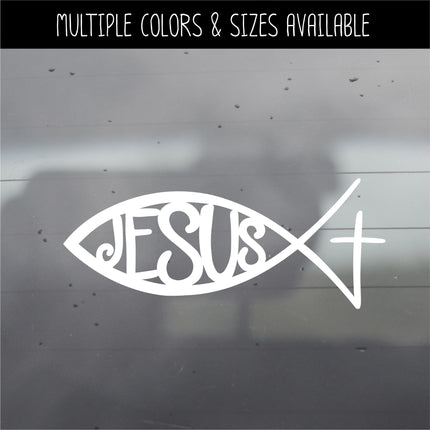 Jesus Fish Vinyl Decal/Sticker
