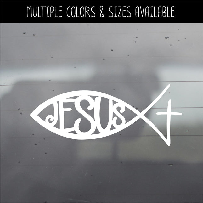 Jesus Fish Vinyl Decal/Sticker