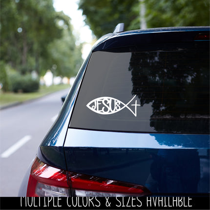 Jesus Fish Vinyl Decal/Sticker