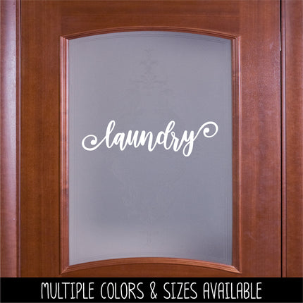 Laundry Swirl Vinyl Decal/Sticker