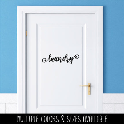 Laundry Swirl Vinyl Decal/Sticker