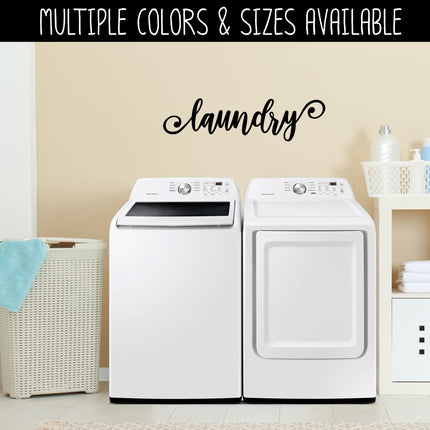 Laundry Swirl Vinyl Decal/Sticker