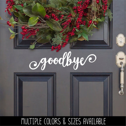 Goodbye Swirl Vinyl Decal/Sticker