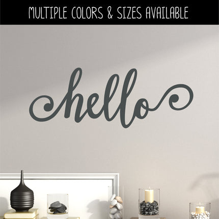 Hello Swirl Vinyl Decal/Sticker