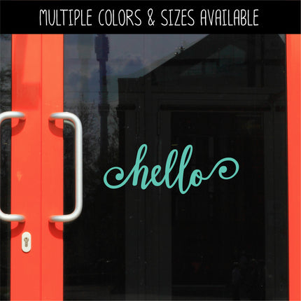 Hello Swirl Vinyl Decal/Sticker