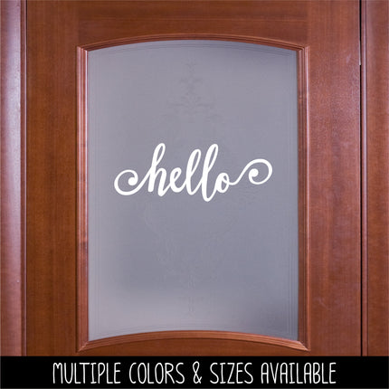 Hello Swirl Vinyl Decal/Sticker