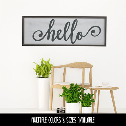 Hello Swirl Vinyl Decal/Sticker