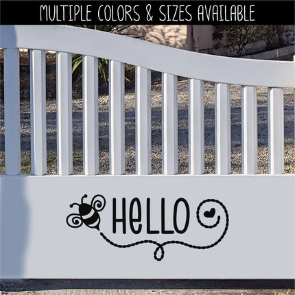 Hello Bumblebee Vinyl Decal/Sticker