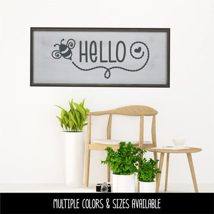 Hello Bumblebee Vinyl Decal/Sticker