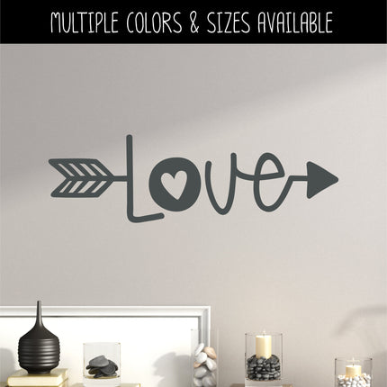 Love Arrow Heart Vinyl Decal/Sticker