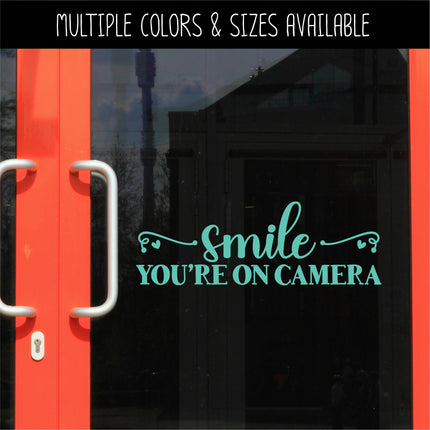 Smile You're On Camera Vinyl Decal/Sticker