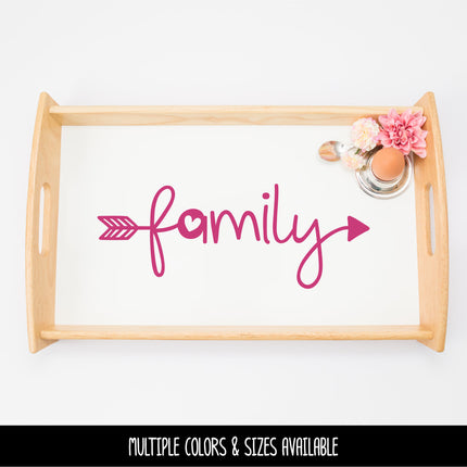Family Heart Arrow Vinyl Decal/Sticker