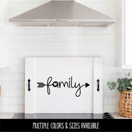 Family Heart Arrow Vinyl Decal/Sticker