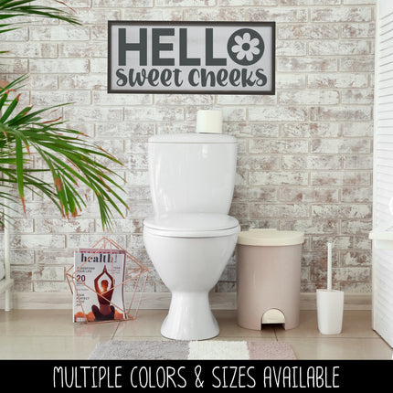 Hello Sweet Cheeks Flower Vinyl Decal/Sticker