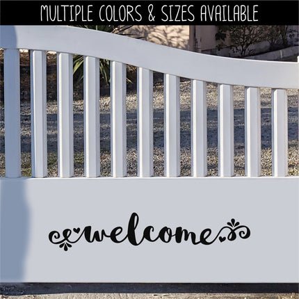 Welcome Vinyl Decal/Sticker