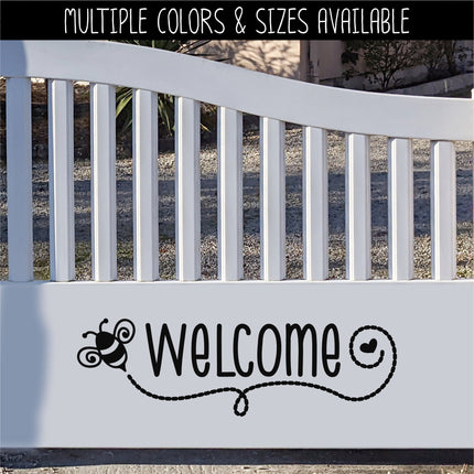 Welcome Bumblebee Vinyl Decal/Sticker