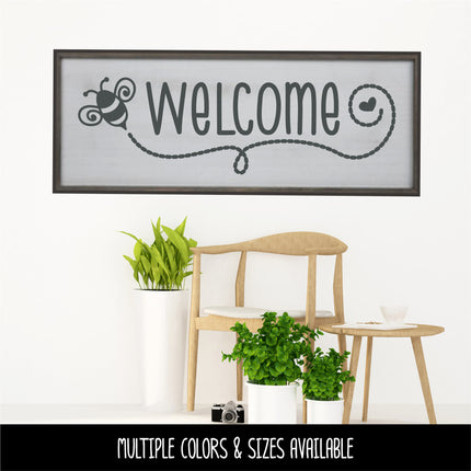 Welcome Bumblebee Vinyl Decal/Sticker
