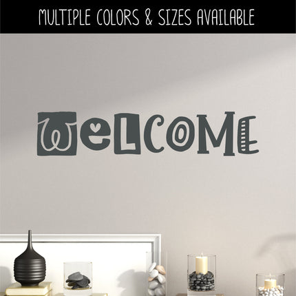 Unique Welcome Vinyl Decal/Sticker
