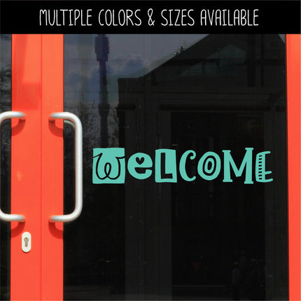 Unique Welcome Vinyl Decal/Sticker