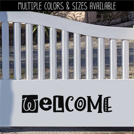 Unique Welcome Vinyl Decal/Sticker