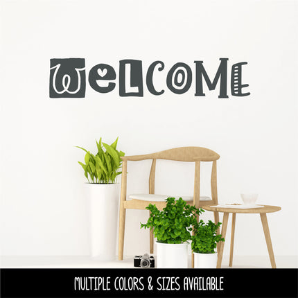 Unique Welcome Vinyl Decal/Sticker