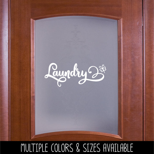 Laundry Dragonflies Vinyl Decal/Sticker