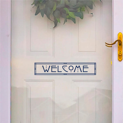 Craftsman/Arts and Crafts Welcome Vinyl Decal/Sticker