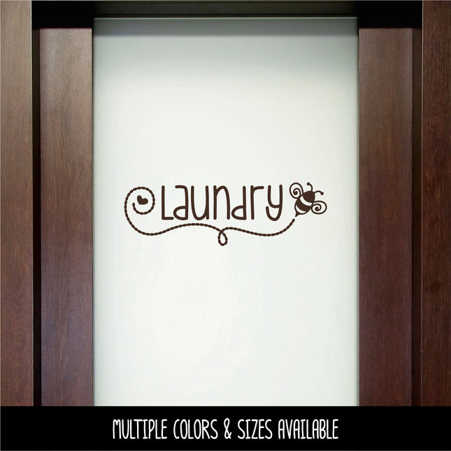 Laundry Bumblebee Vinyl Decal/Sticker