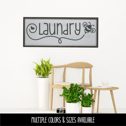 Laundry Bumblebee Vinyl Decal/Sticker