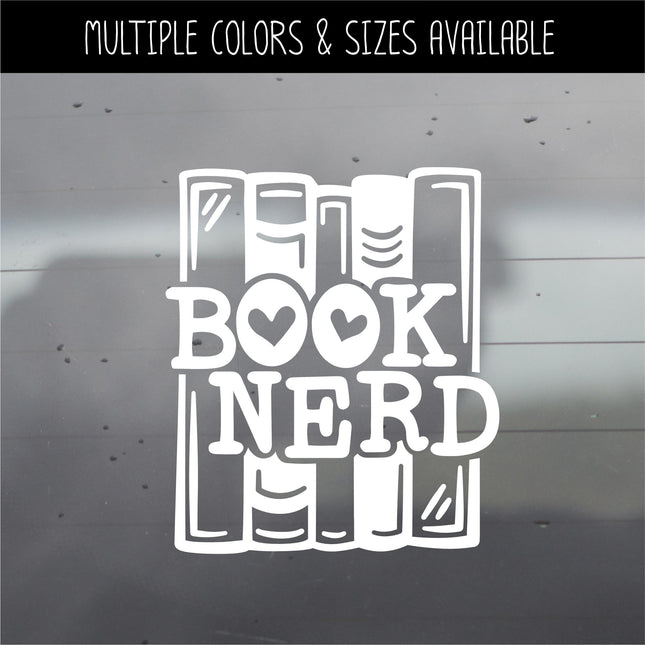 Book Nerd Vinyl Decal/Sticker