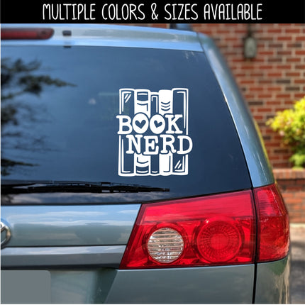 Book Nerd Vinyl Decal/Sticker