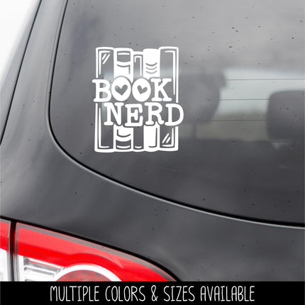 Book Nerd Vinyl Decal/Sticker