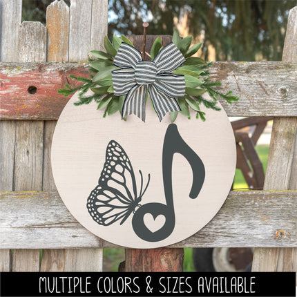 Monarch Butterfly Note Vinyl Decal/Sticker