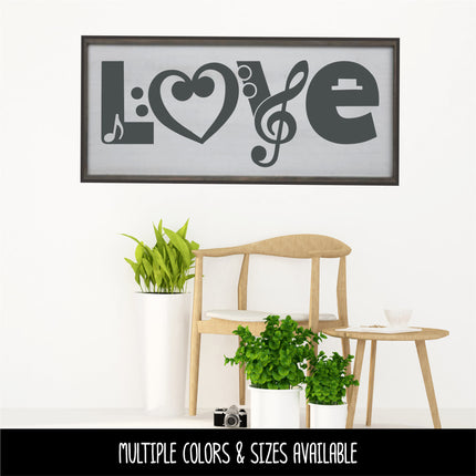 Music Love Vinyl Decal/Sticker