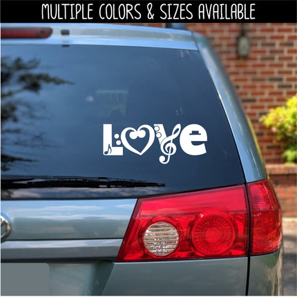 Music Love Vinyl Decal/Sticker