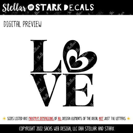LOVE Vinyl Decal/Sticker