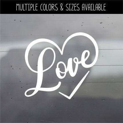 Love Heart Vinyl Decal/Sticker