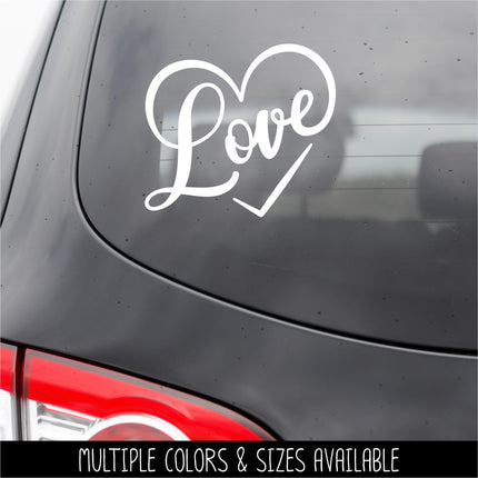 Love Heart Vinyl Decal/Sticker